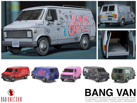 Second Life Marketplace - Bang Van - PG (includes 6 texture options)